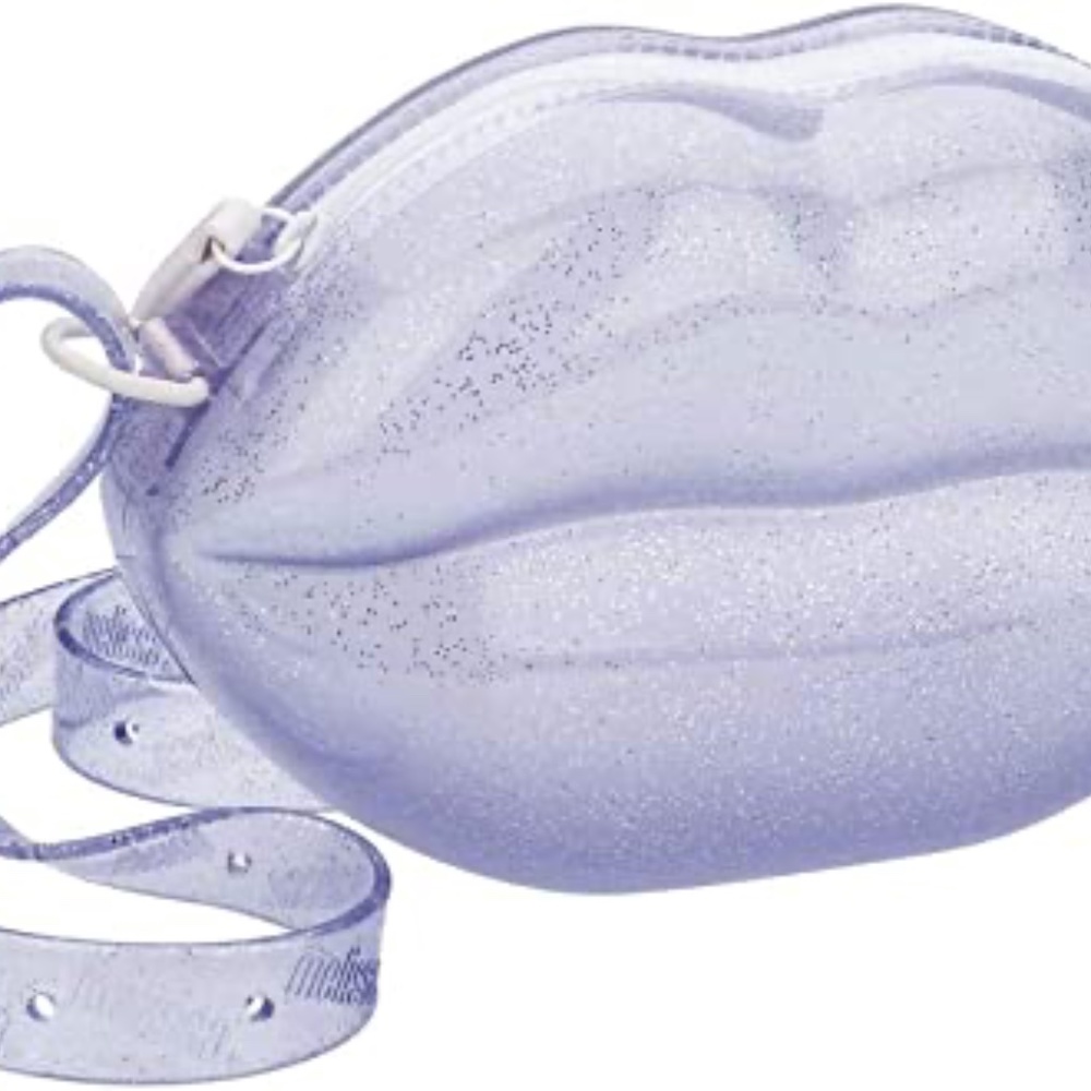 Melissa Clear Glitter Lips Bag - Picture 2 of 5